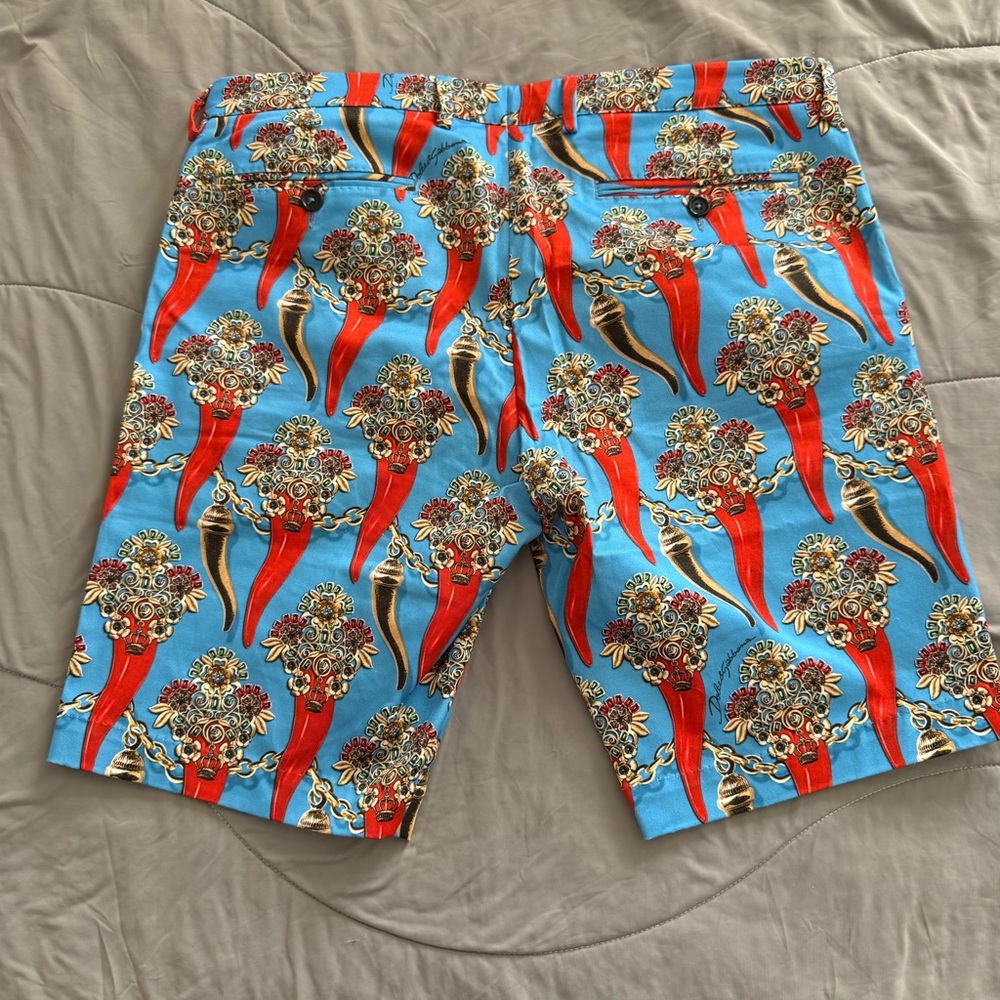 Dolce & Gabbana Italian Horn (Corno) Printed Shorts (EUC) - Picture 2 of 3